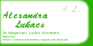 alexandra lukacs business card
