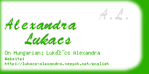 alexandra lukacs business card